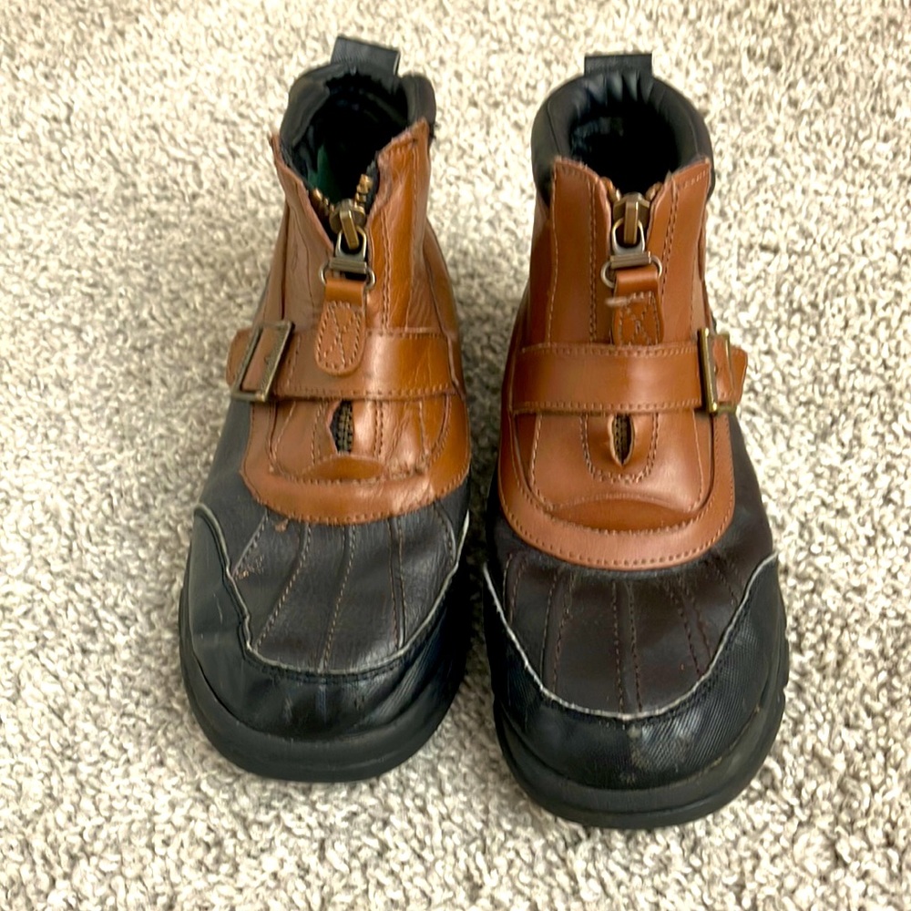 Polo Ralph Lauren boys boots. Has some wear but still a lot of life.